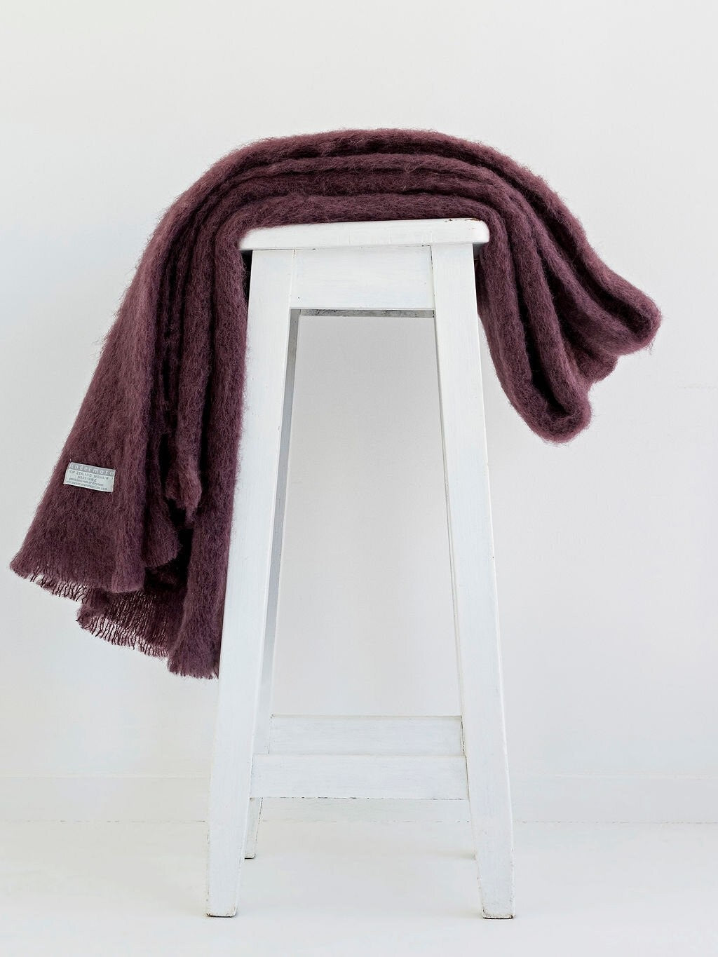 Windermere Mohair Blanket Throw - Mulberry