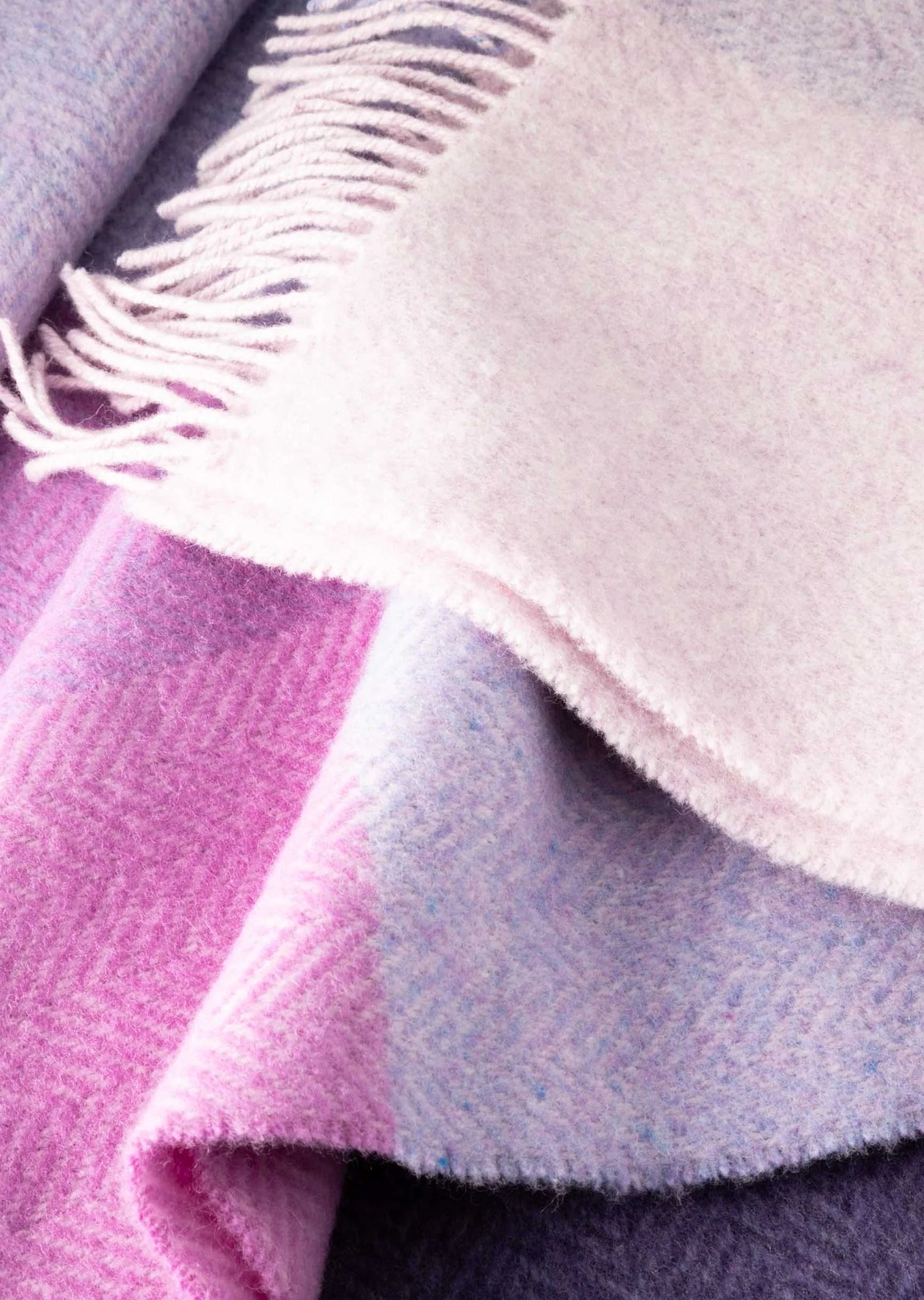 John Hanly Cashmere Throw - Lavender Lilac