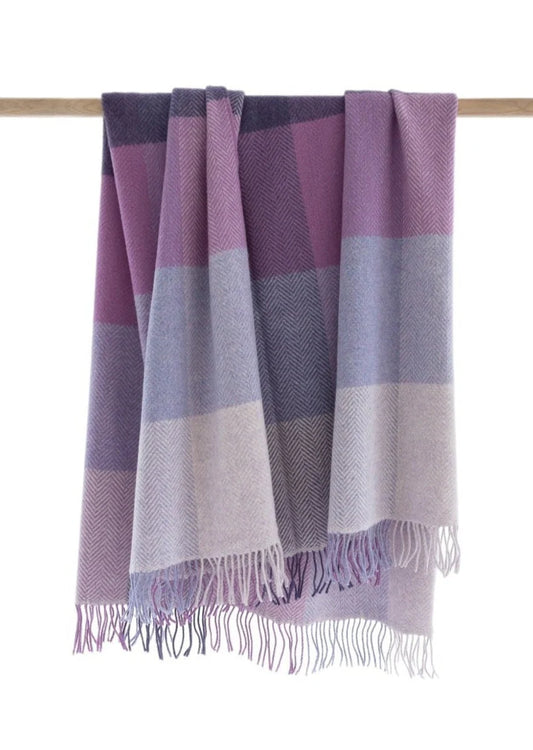 John Hanly Cashmere Throw - Lavender Lilac