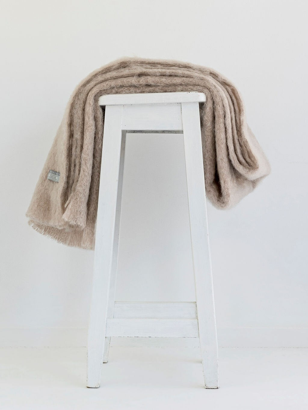 Windermere Mohair Blanket Throw - Paper