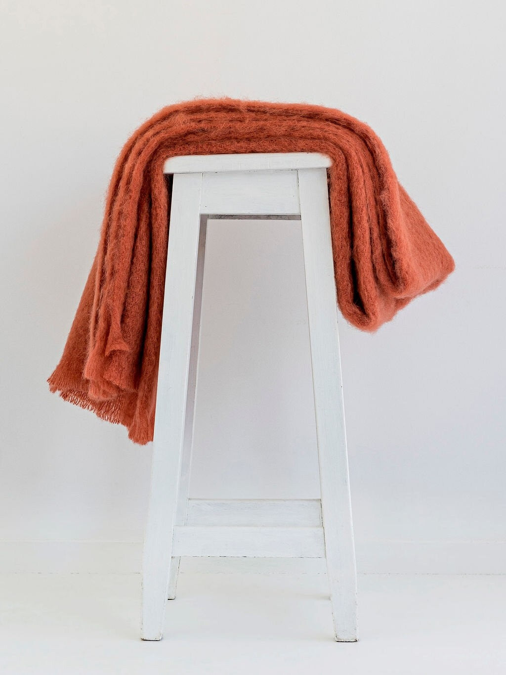 Windermere Mohair Blanket Throw - Pumpkin