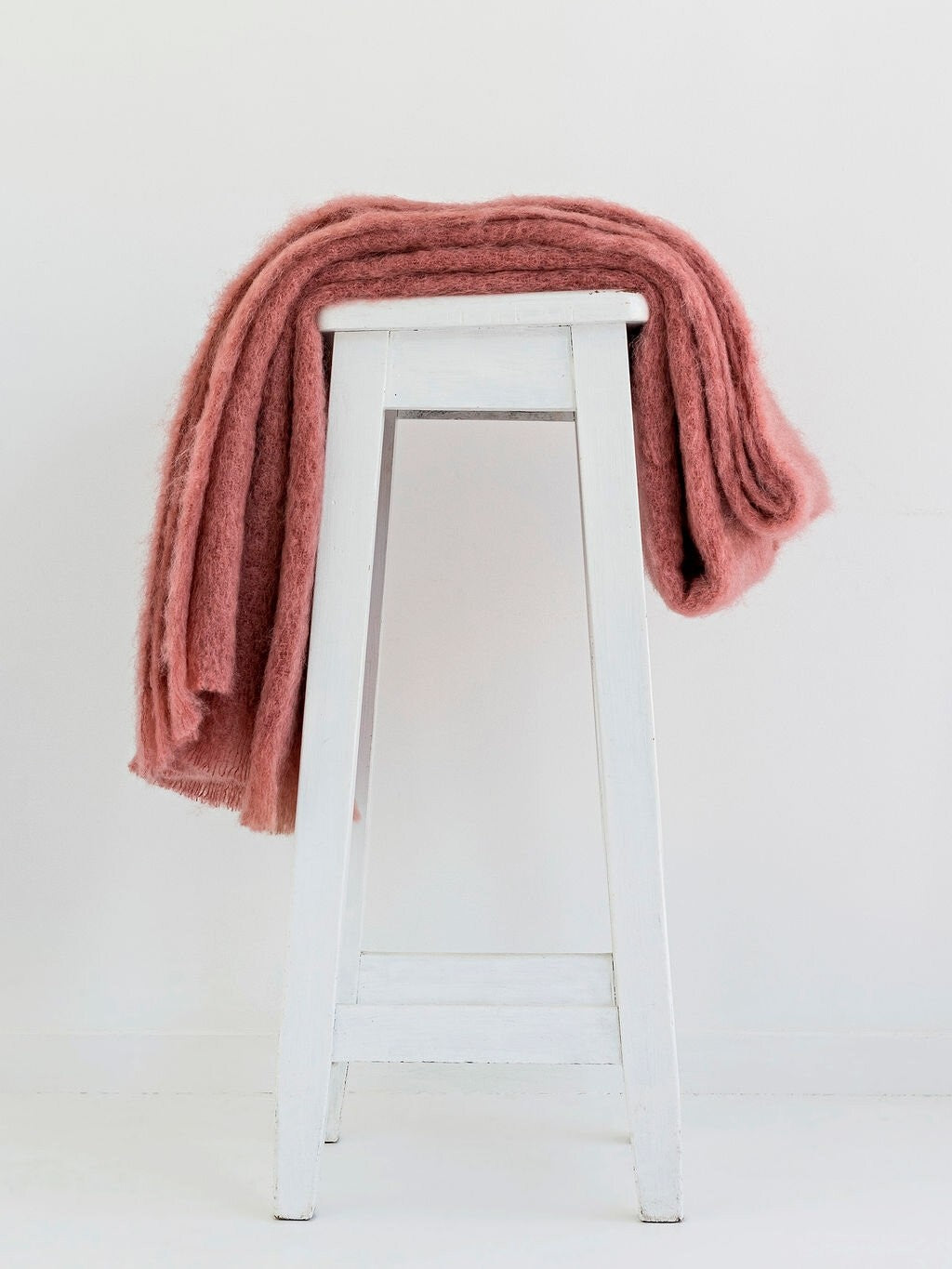 Windermere Mohair Blanket Throw - Tea Rose