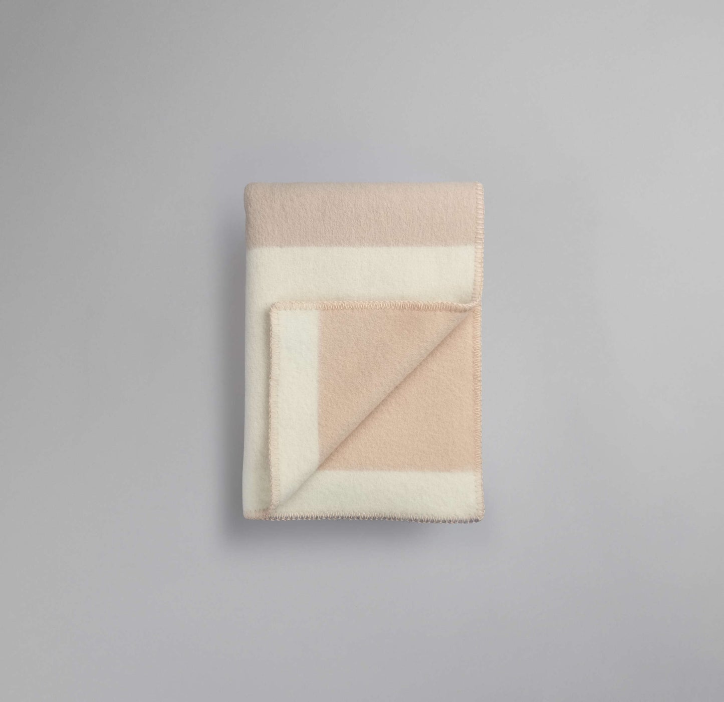 Bergstaden Blue - Pink Wool Throw Blanket