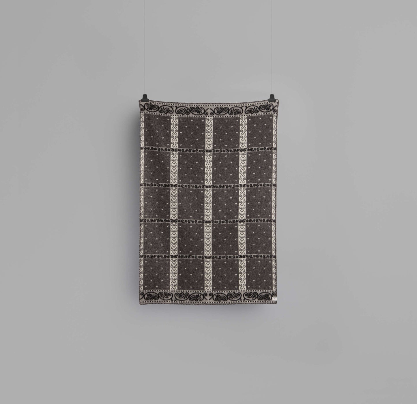 Kristin Natural - Grey Wool Throw Blanket