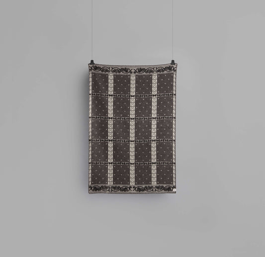 Kristin Natural - Grey Wool Throw Blanket