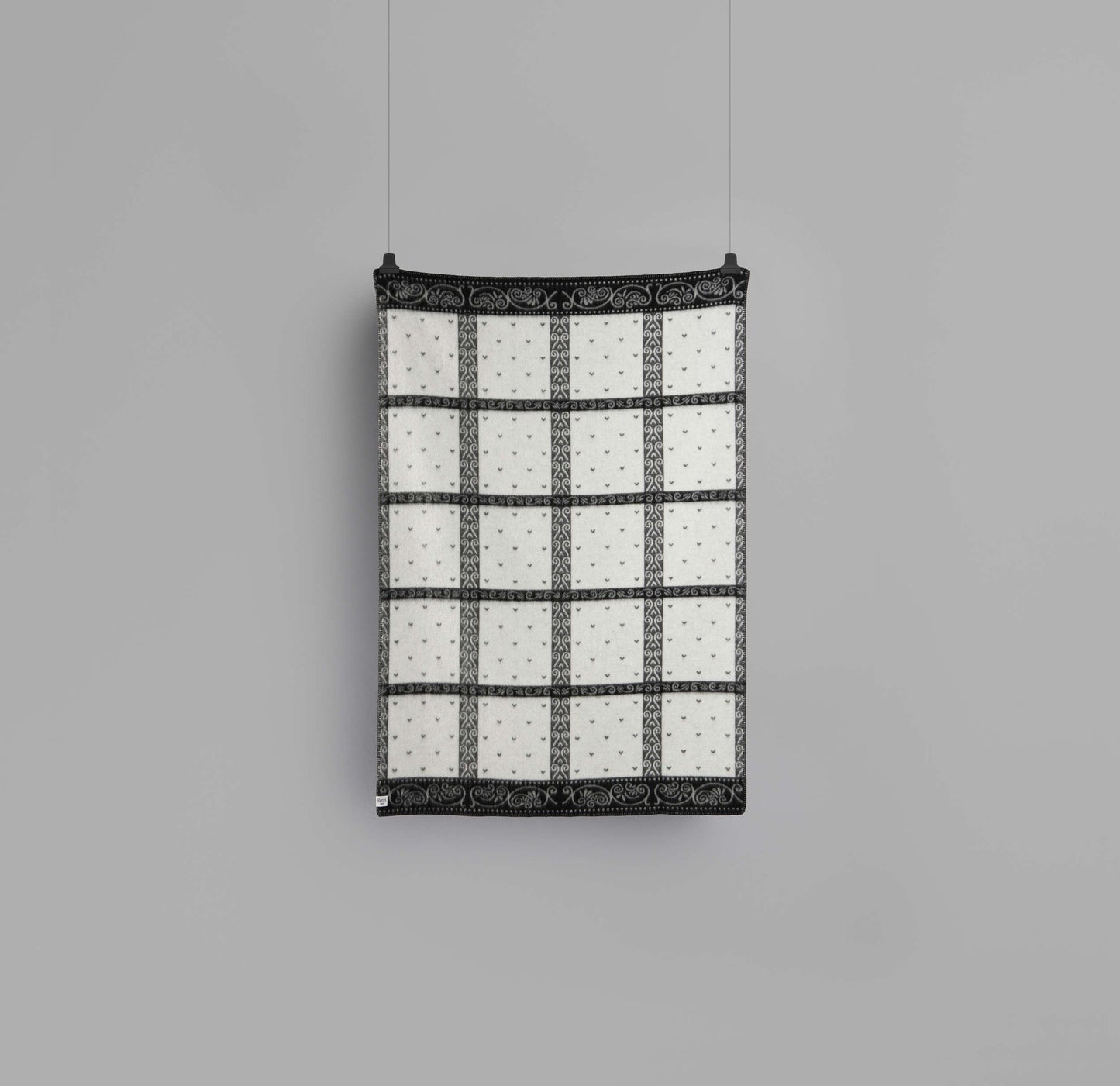 Kristin Natural - Grey Wool Throw Blanket