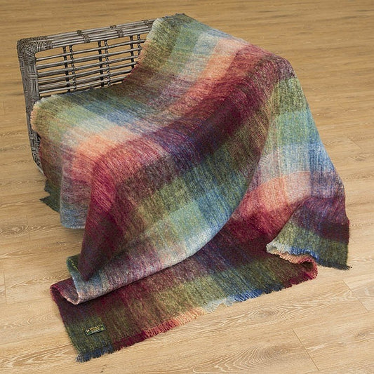 Mohair Throw Blanket Watercolour Monet