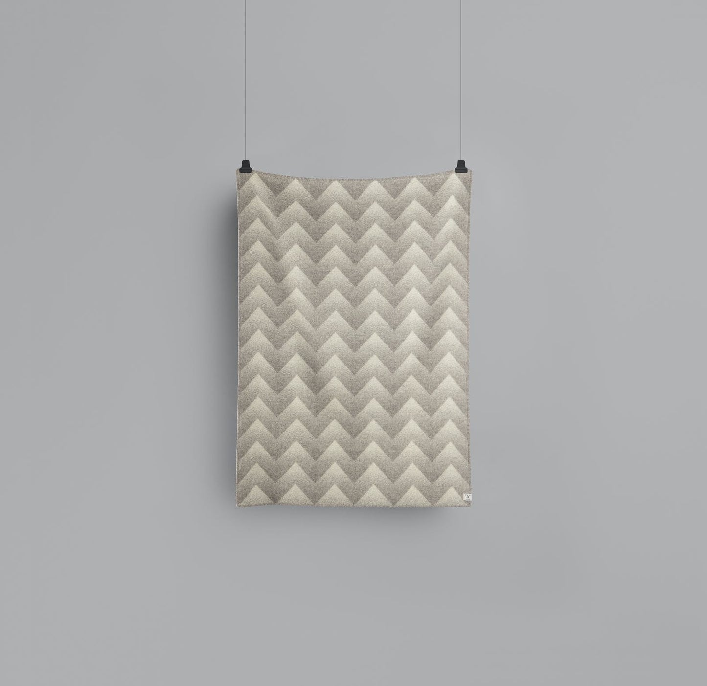 Lynild Grey-Natural Wool Throw Blanket