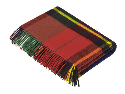 Madison Wool Throw Blanket - Tartan