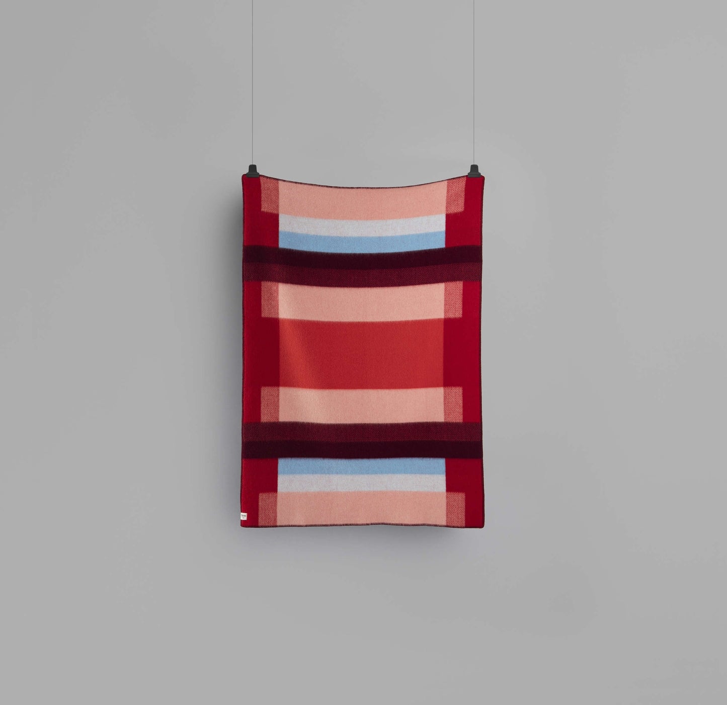 Mikkel Red Wool Throw Blanket