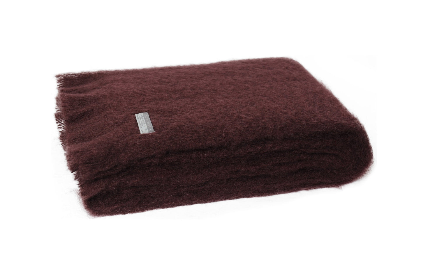 Windermere Mohair Blanket Throw - Mulberry