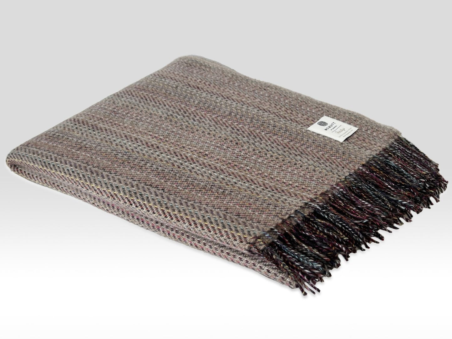 Oatmeal Heritage Tweed Throw