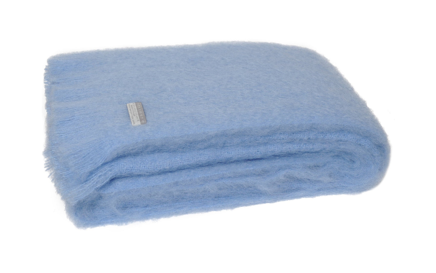 Windermere Mohair Blanket Throw - Sky