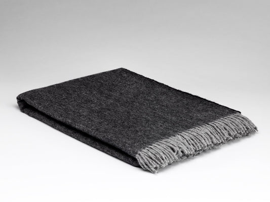 Graphite Herringbone Throw