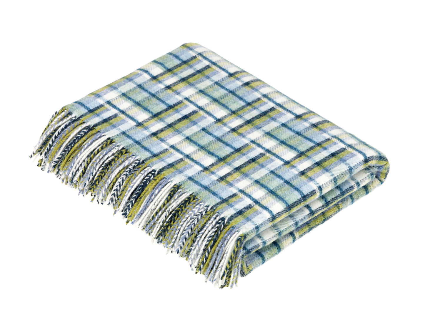 Dubai Jade Wool Throw Blanket